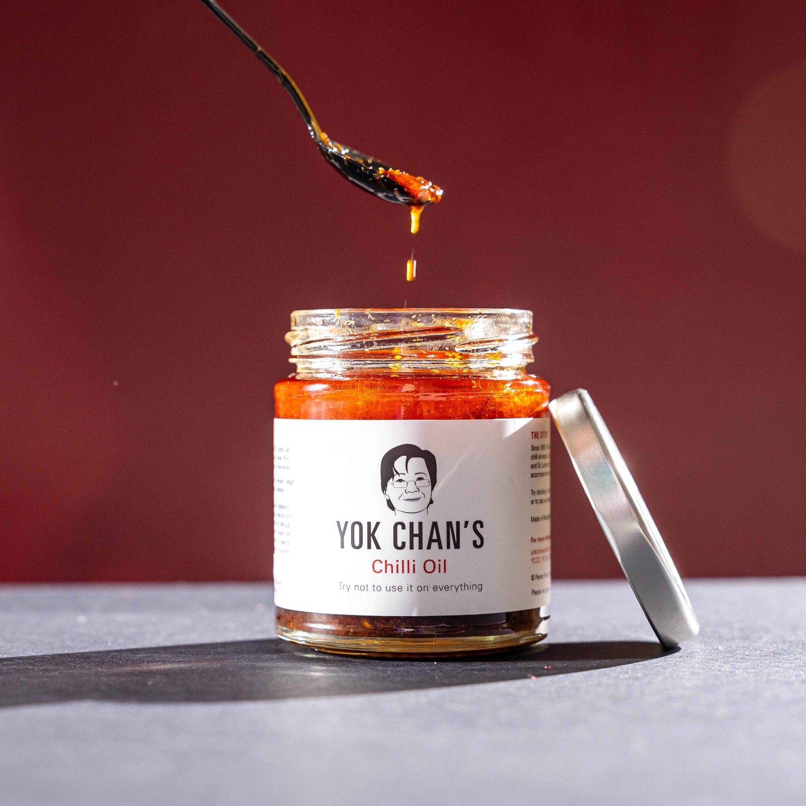 Yok Chan's chilli oil jar hi res image