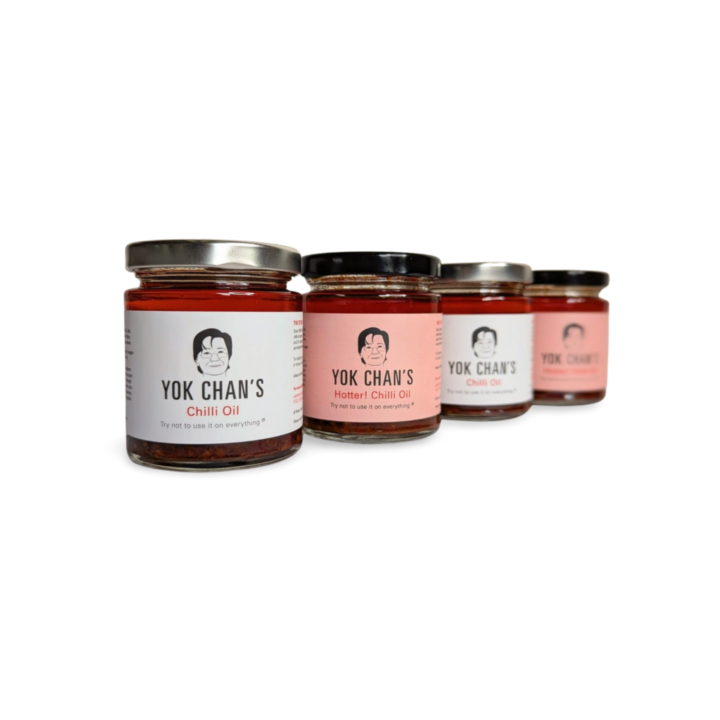 Yok Chan’s Chilli Oil - Four Jar Mix Bundle - Regular + Hotter!