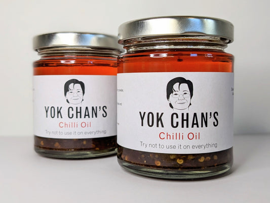 Two jars of Yok Chan's Chilli Oil